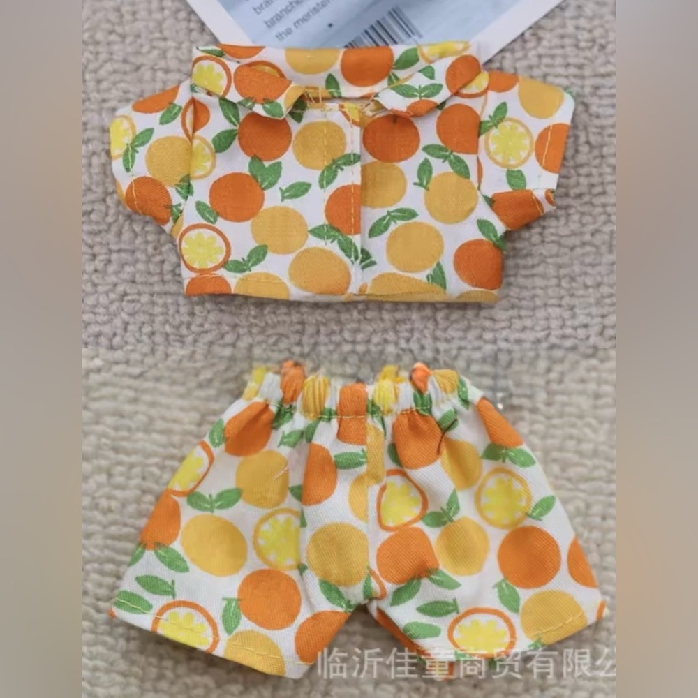 Labubu Citrus Print Shorts and Top Set